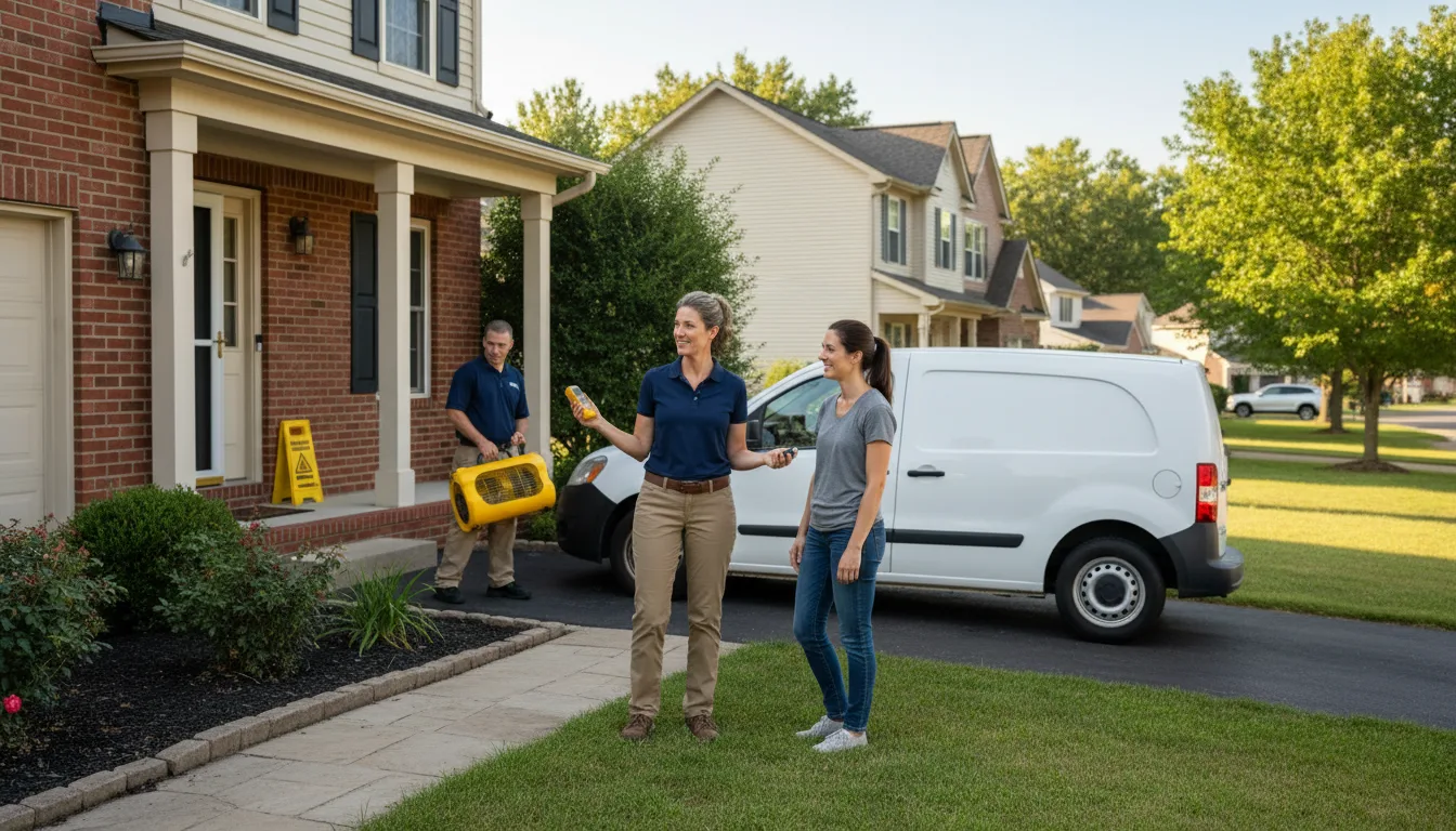 Residential water damage restoration in Arkansaw, WI